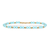 Armband Idee Preziose dal 1987 Dame in Gelbgold Turchese IP.BK18G/86 - IP.BK18G/86